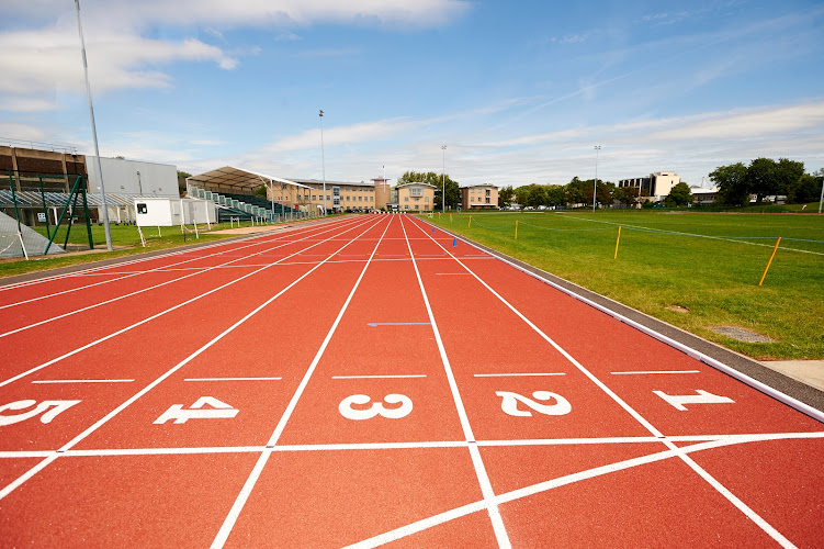 Athletics track by the Sport Centre